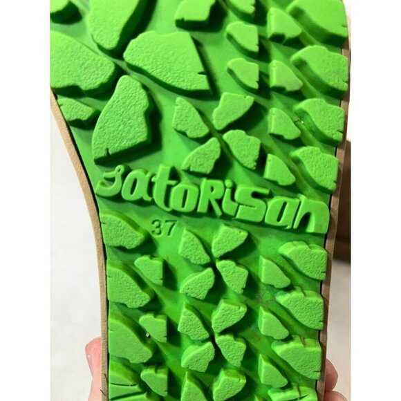 Santorisan Meraki Jockey Tan Leather Shearling Style Boots Women's Size 6-6.5US - Picture 13 of 13